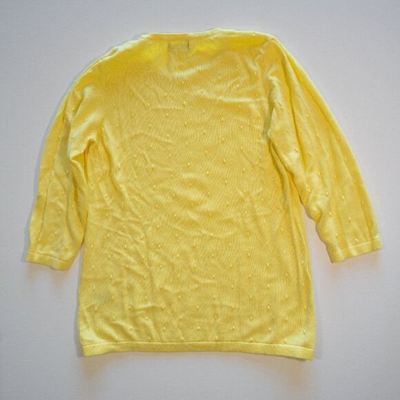 Basic Editions Yellow Lightweight Sweater - Picture 2 of 8